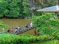 Royal Mulu Resort by the Melinau River.